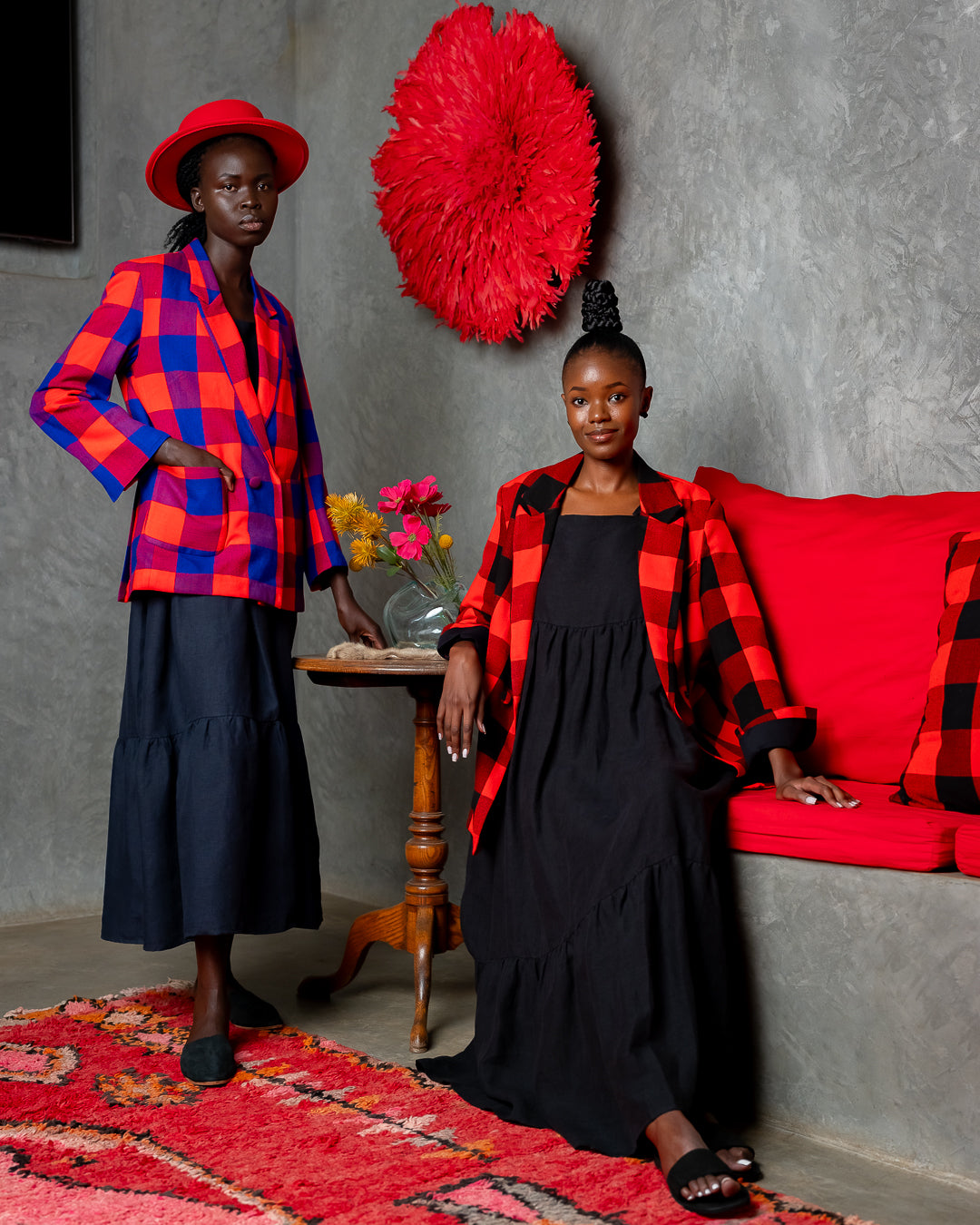 ‘Plains Of Mara’ Blazer Red/Blue