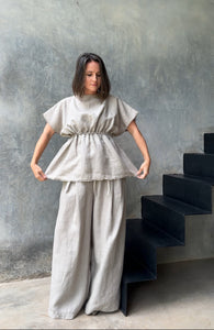 Freya Top Neutral Organic Linen