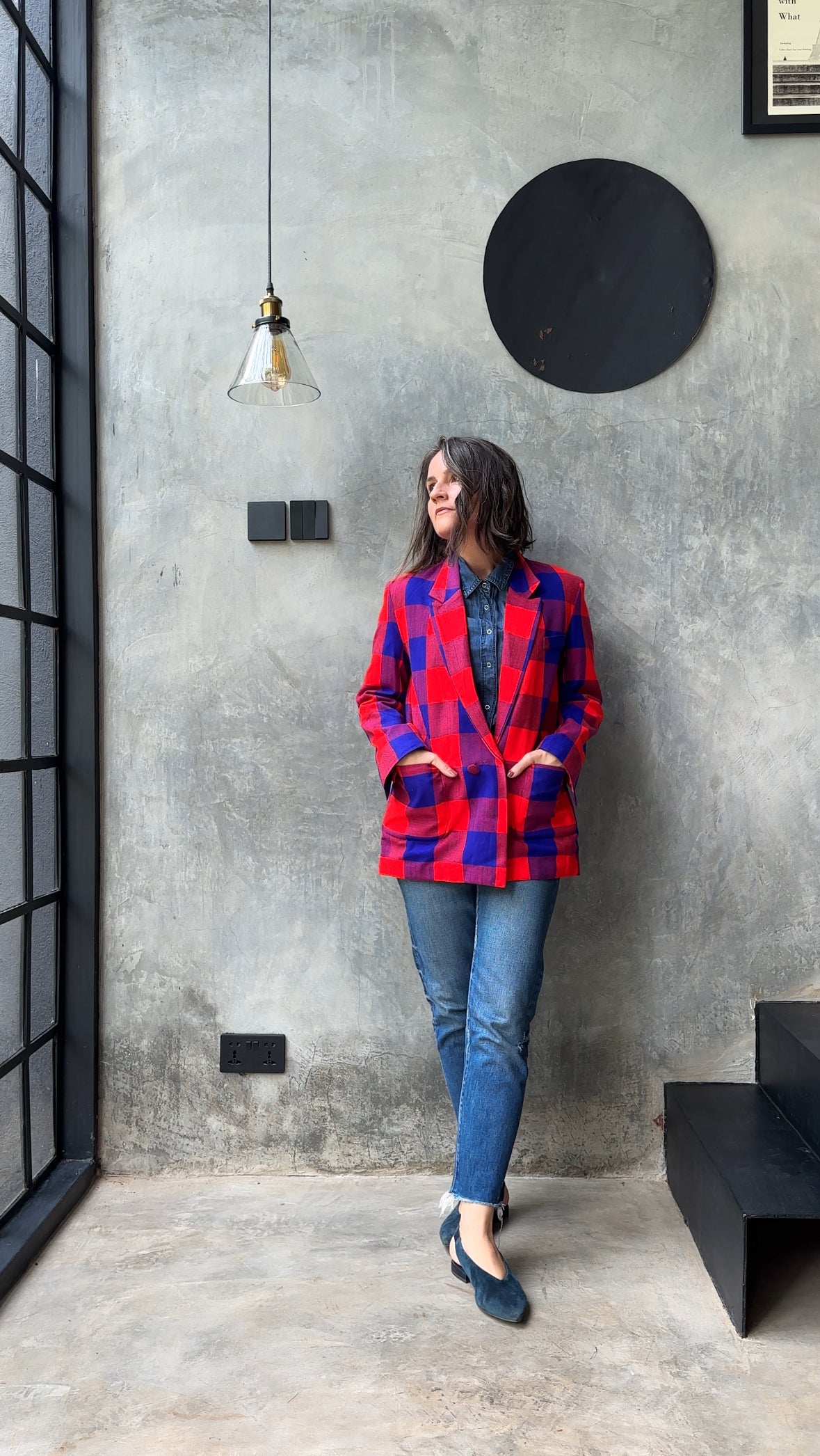 ‘Plains Of Mara’ Blazer Red/Blue