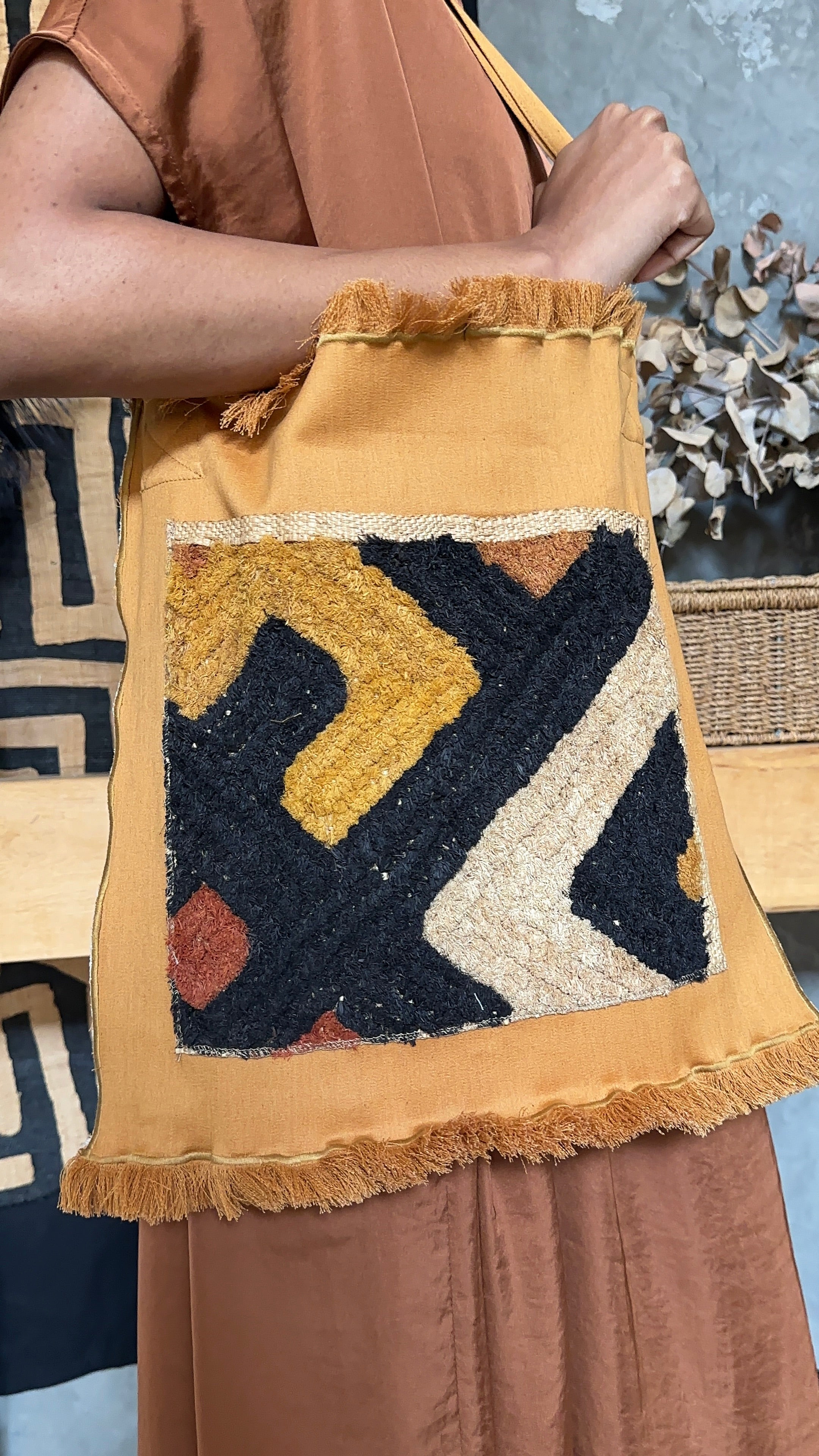 The ‘Palms of Zaire’ Frayed Tote