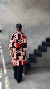 ‘Squaring In’ Coat in African Print