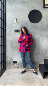 ‘Plains Of Mara’ Blazer Red/Blue