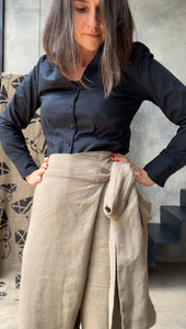 Tierra Trouser Taupe Organic Linen