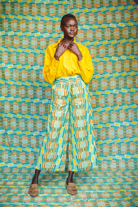 ‘Blue Sunset’ Palazzo Trouser