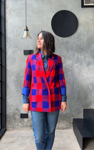 ‘Plains Of Mara’ Blazer Red/Blue