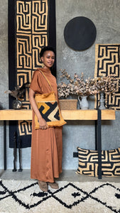 The ‘Palms of Zaire’ Frayed Tote