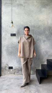 Tierra Top Organic Linen Taupe
