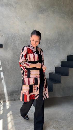 ‘Rhythms’ Coat in African Print