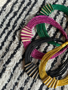 Mali Twisted Leather Necklace