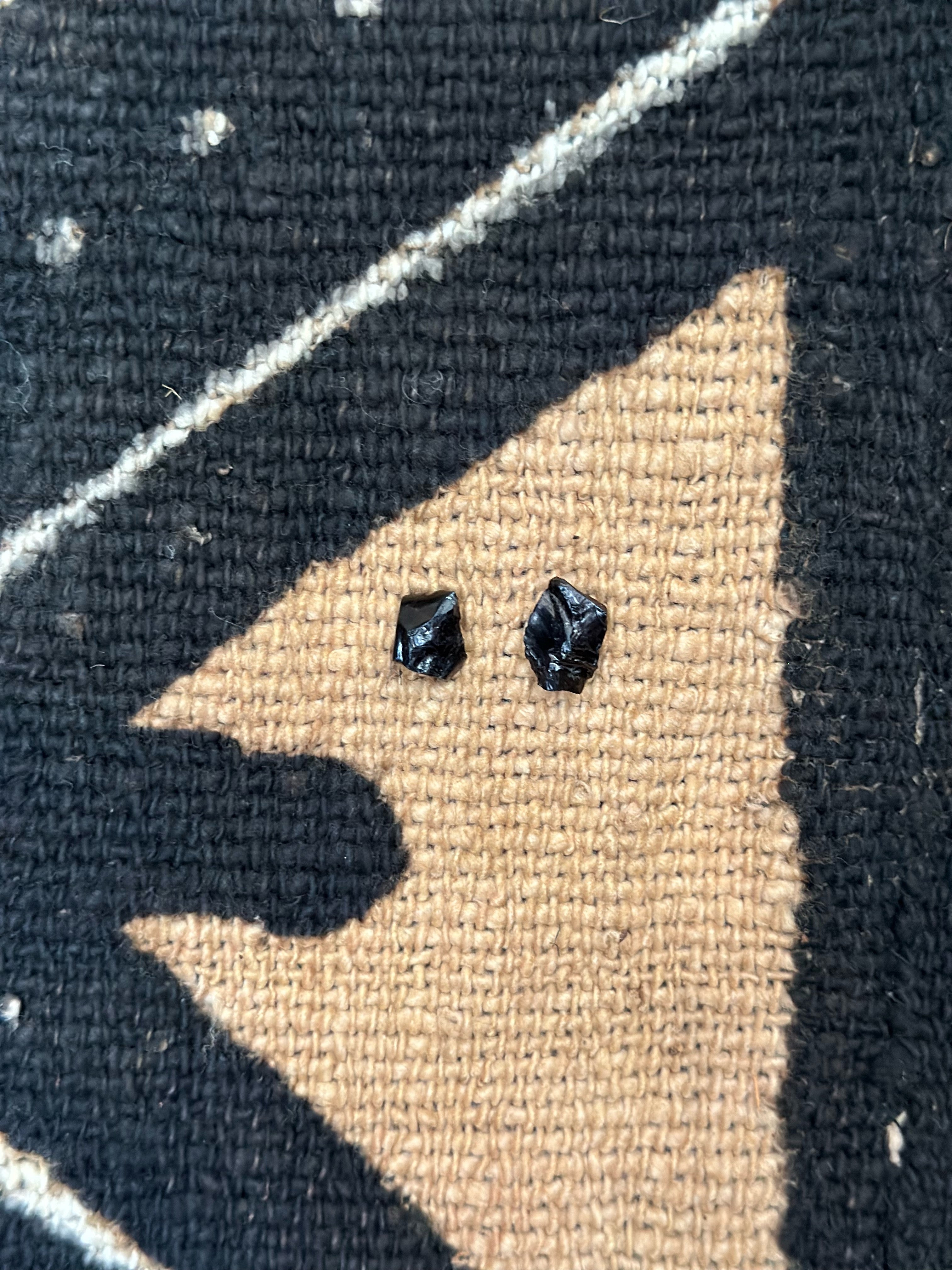 Obsidian earrings