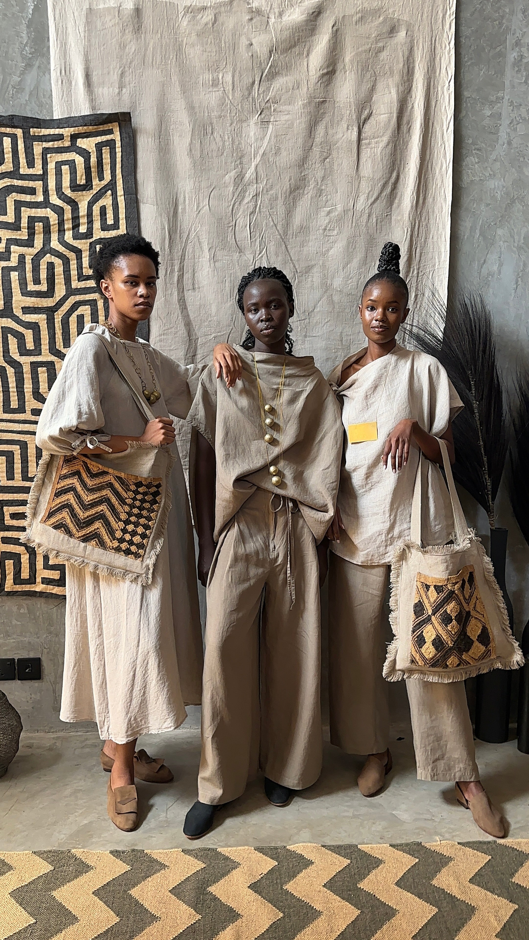 The ‘Palms of Zaire’ Frayed Tote
