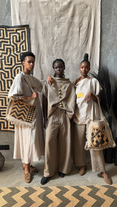 The ‘Palms of Zaire’ Frayed Tote