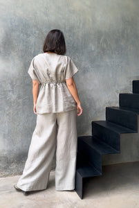 Freya Top Neutral Organic Linen