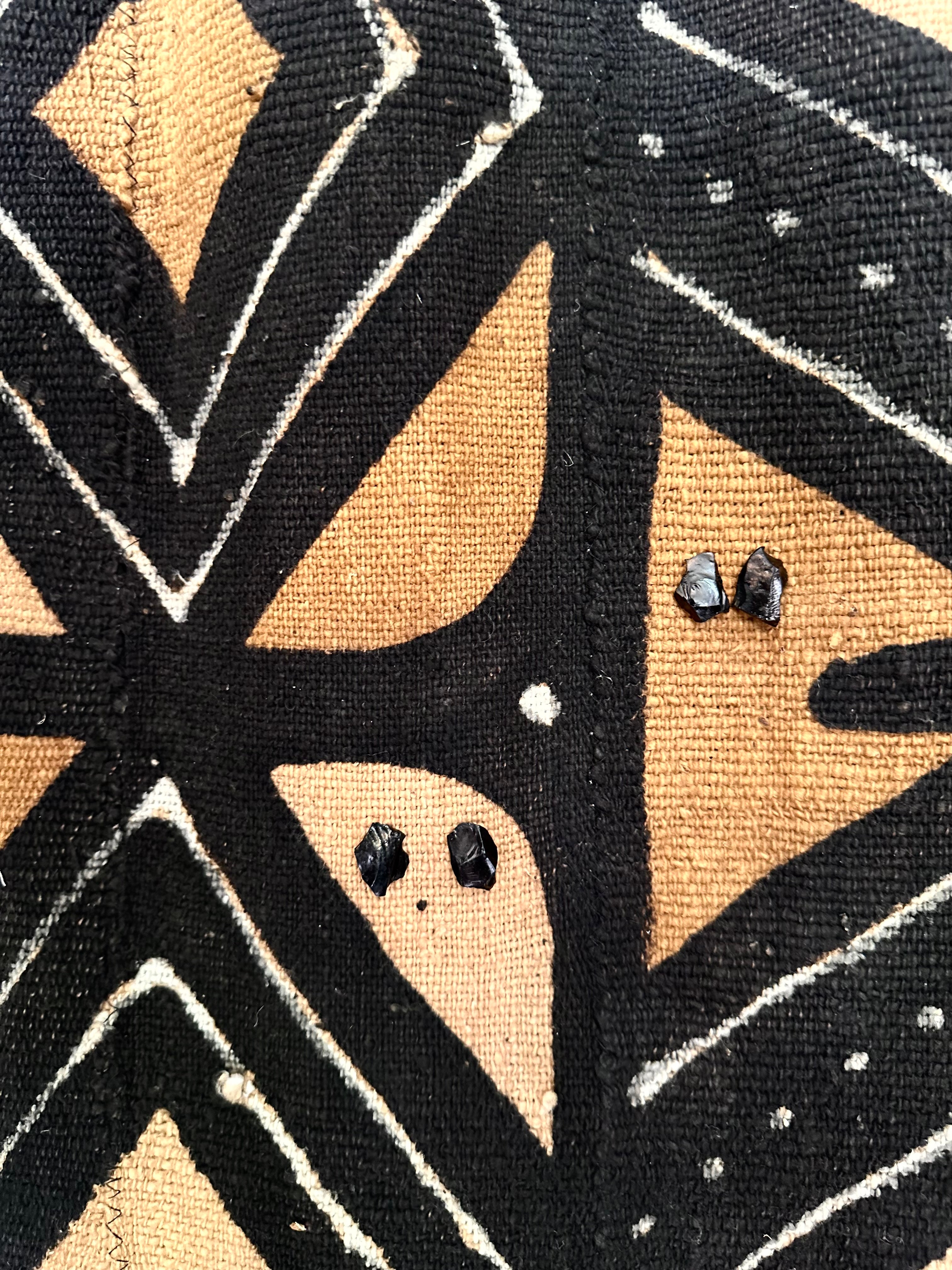 Obsidian earrings