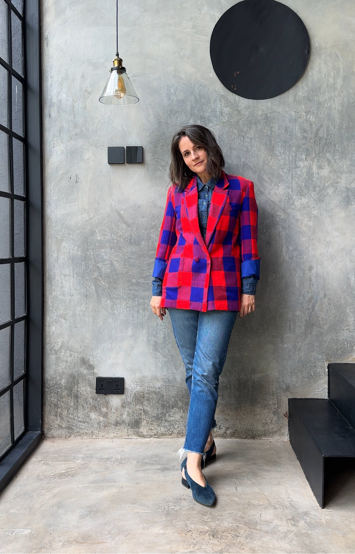 ‘Plains Of Mara’ Blazer Red/Blue