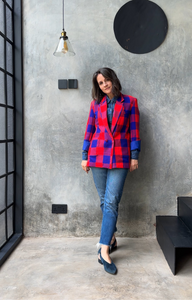 ‘Plains Of Mara’ Blazer Red/Blue