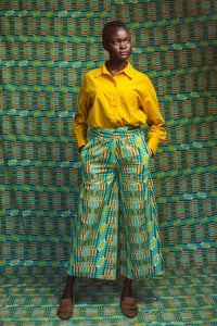 ‘Blue Sunset’ Palazzo Trouser