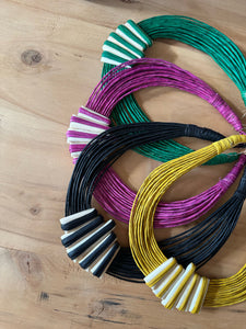 Mali Twisted Leather Necklace