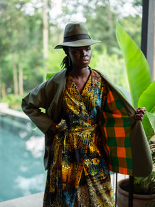 The 'Gaudi' Aqua Wrap Dress