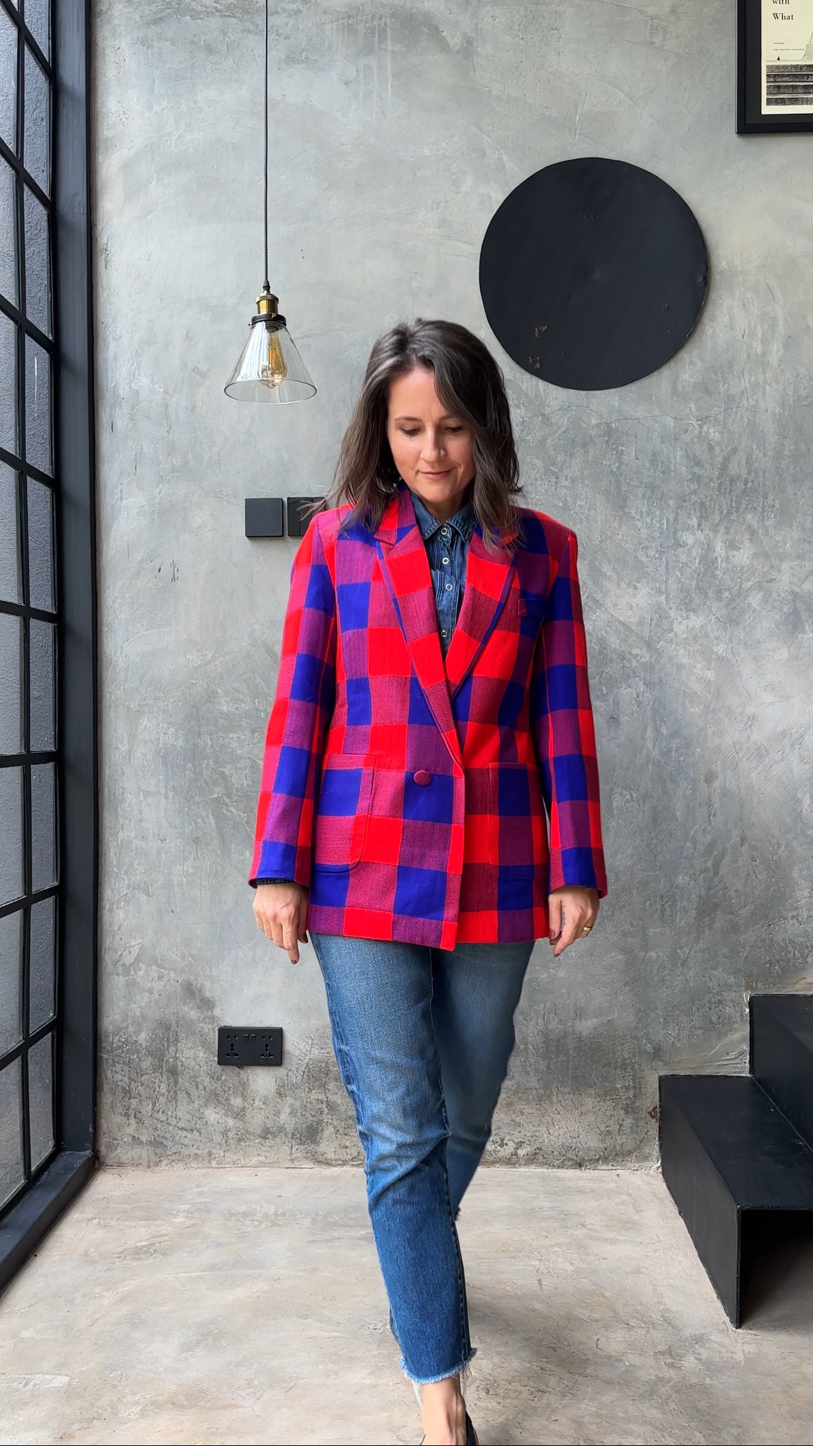 ‘Plains Of Mara’ Blazer Red/Blue
