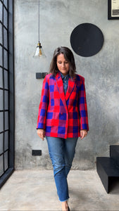 ‘Plains Of Mara’ Blazer Red/Blue
