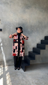 ‘Squaring In’ Coat in African Print