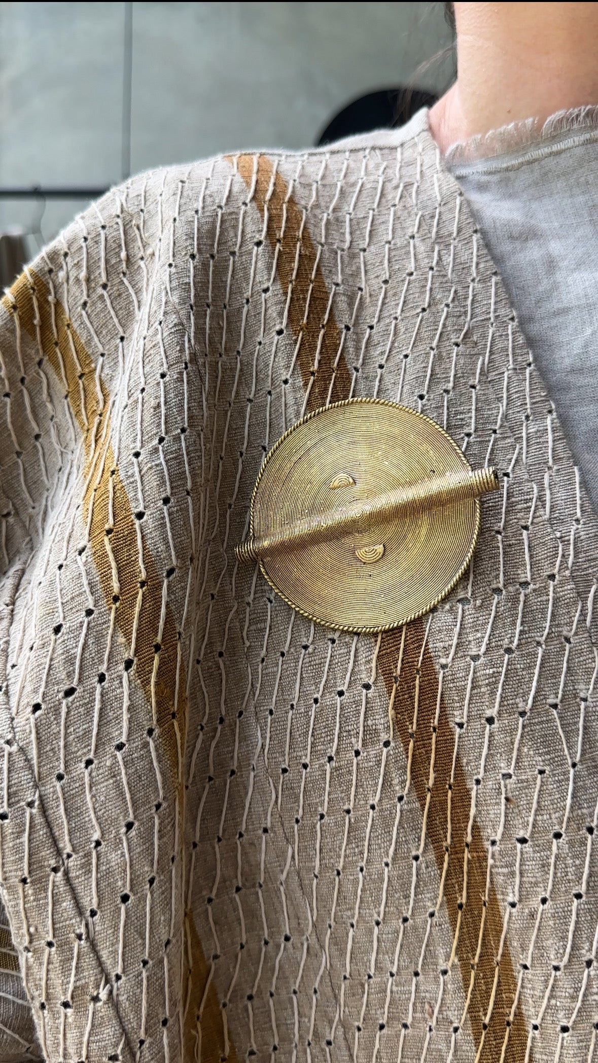 'Ancient’ Brooch Brass