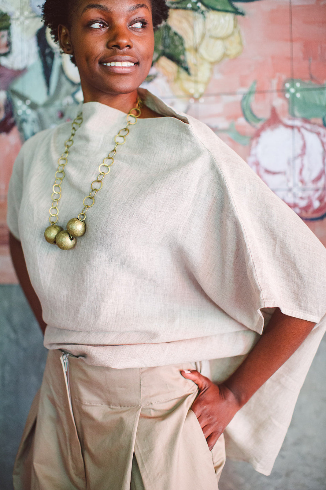 Tierra Top Organic Linen Neutral