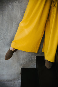 Marana Viscose Linen Mustard Jumpsuit