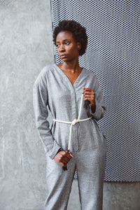 Damiane Jumpsuit Checkered linen