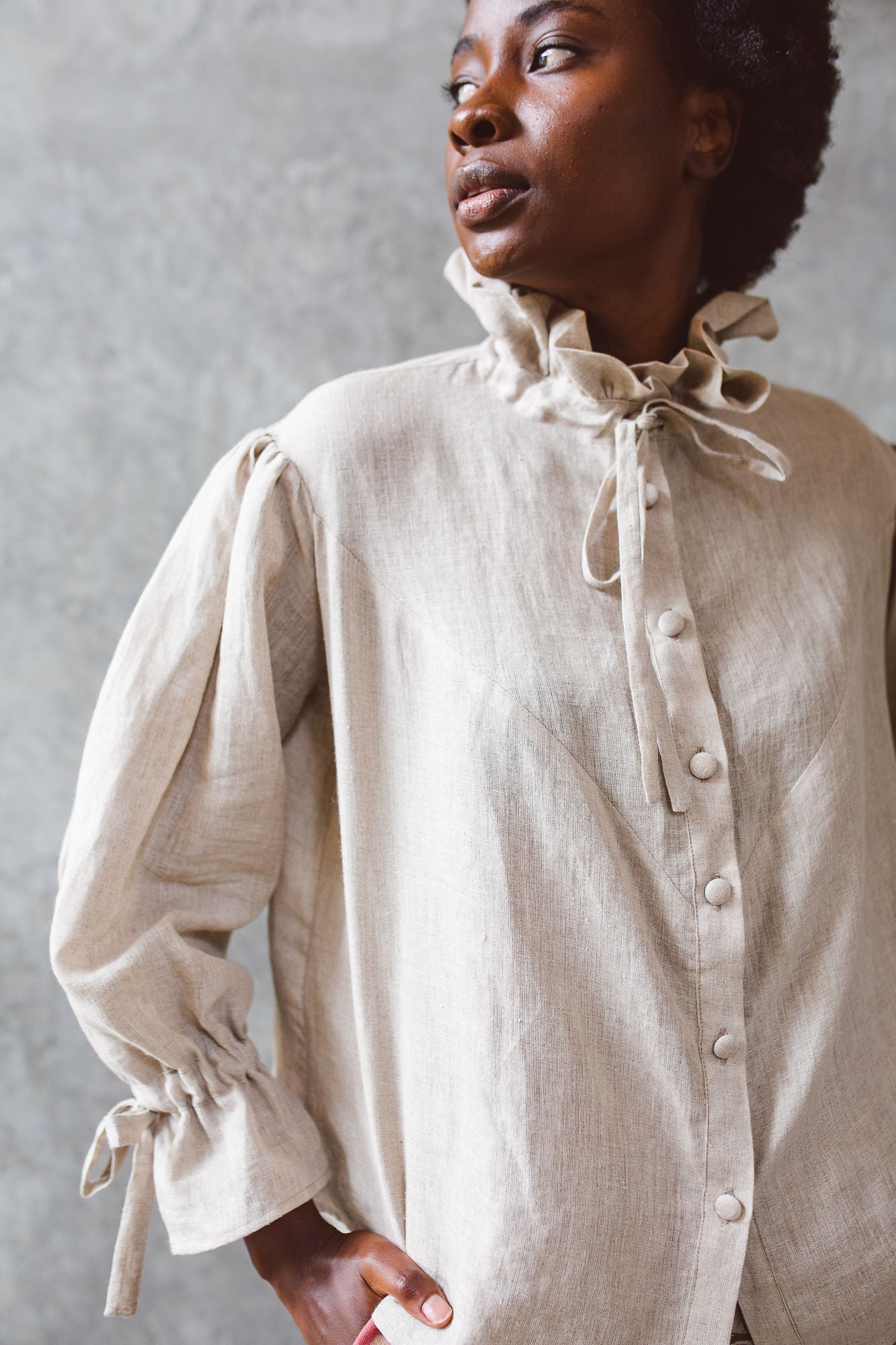 Arria Linen Shirt Neutral