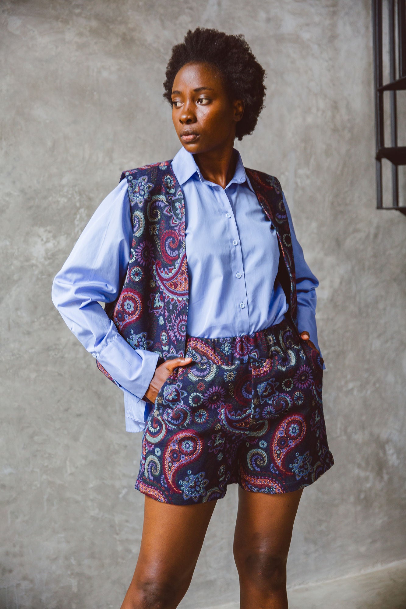 Laelia Palazzo Shorts Vintage Bloom