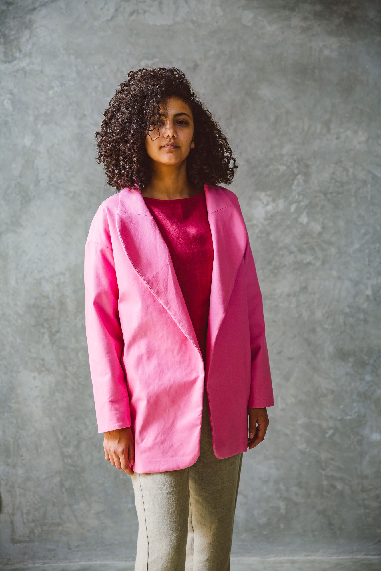 ‘Plains of Mara’ Reversible Coat Pink