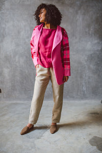 ‘Plains of Mara’ Reversible Coat Pink