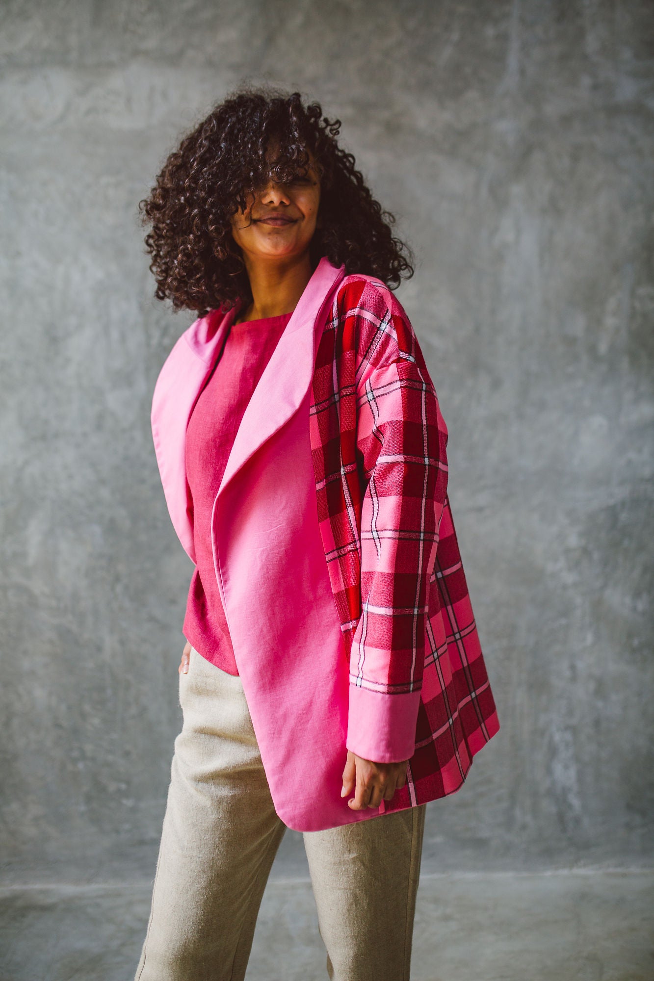 ‘Plains of Mara’ Reversible Coat Pink