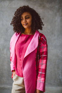 ‘Plains of Mara’ Reversible Coat Pink