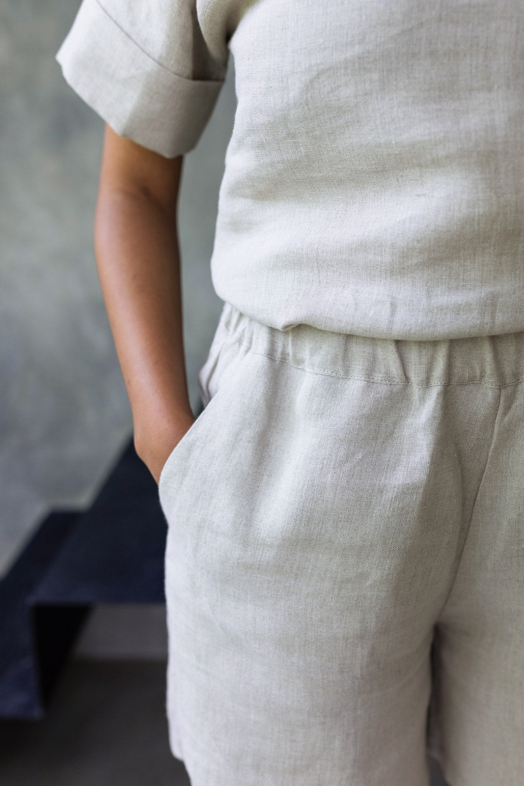 Linen Short Trouser Neutral