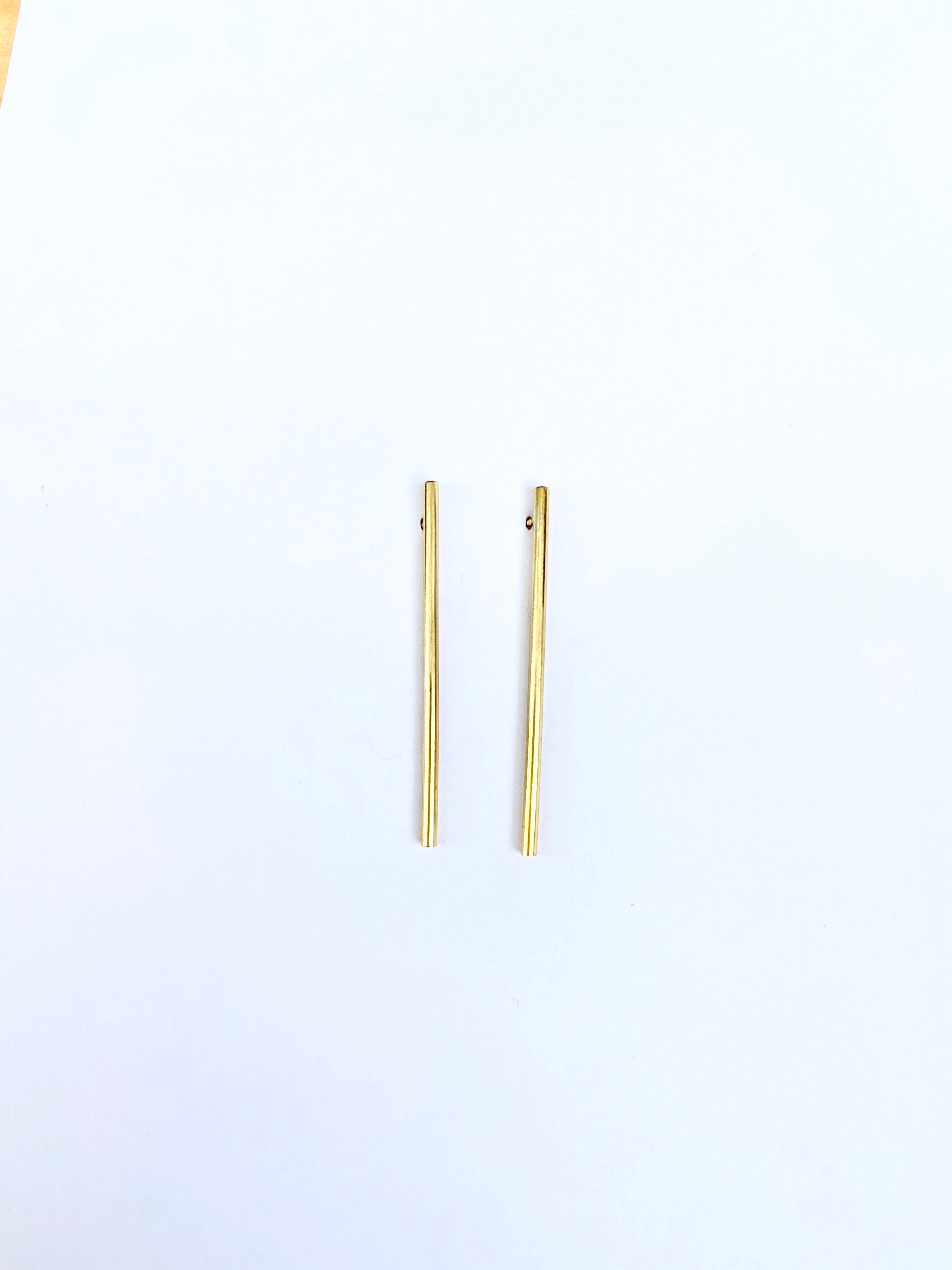 Earrings Stick Brass